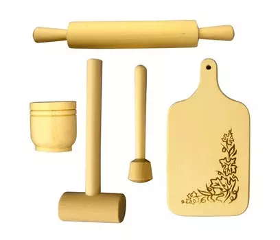 Деревянная игрушка RNToys Кухонный набор большой