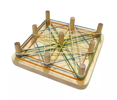 Деревянная игрушка RNToys Математический планшет Квадрат