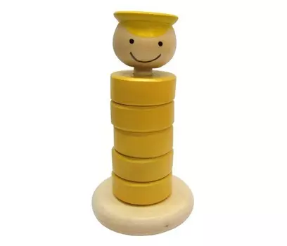 Деревянная игрушка RNToys Паренек-пирамидка