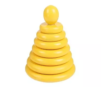 Деревянная игрушка RNToys Пирамидка (8 деталей)