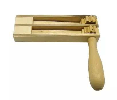 Деревянная игрушка RNToys Трещотка круговая двухполосная неокрашенная