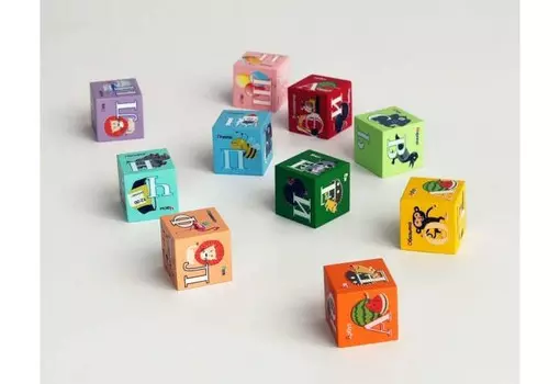 Деревянная игрушка Рыжий Тим Русская азбука на деревянных кубиках