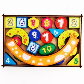 Деревянная игрушка Сибирские игрушки Балансир Геометрия