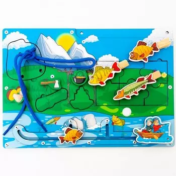 Деревянная игрушка Сибирские игрушки Бизиборд для мальчиков