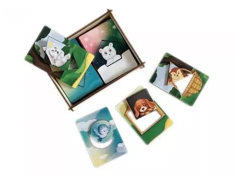 Деревянная игрушка Сибирские игрушки Досочки Сегена Животные