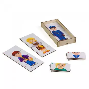 Деревянная игрушка Сибирские игрушки Собери картинку Профессии №3