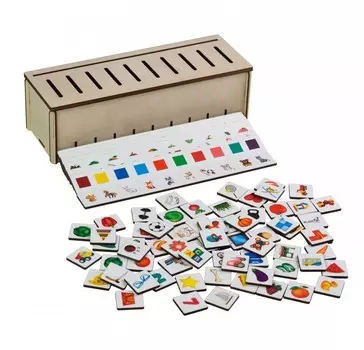 Деревянная игрушка Сибирские игрушки Умный комодик - сортер Цвета, формы, цифры