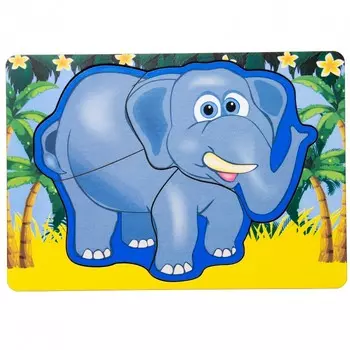 Деревянная игрушка Сибирские игрушки Вкладыш многослойный Африка