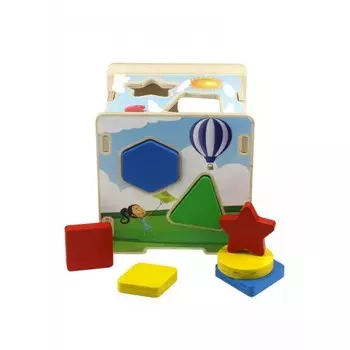 Деревянная игрушка Сибирский Сувенир Сортер Куб Геометрия