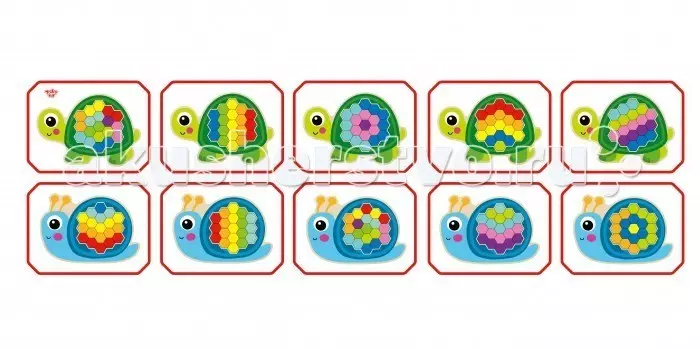 Деревянная игрушка Tooky Toy Мозаика-пазл