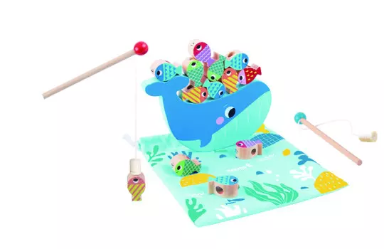 Деревянная игрушка Tooky Toy Мультифункциональная игра Рыбалка