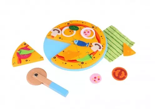 Деревянная игрушка Tooky Toy Набор Пицца