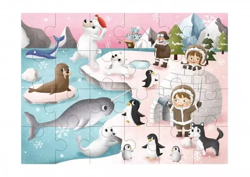 Деревянная игрушка Tooky Toy Пазл Артика