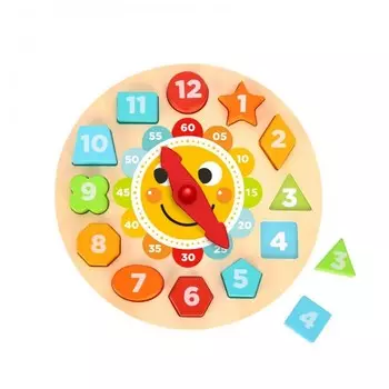 Деревянная игрушка Tooky Toy Пазл Часы TL675