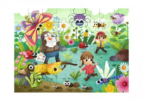 Деревянная игрушка Tooky Toy Пазл Насекомые