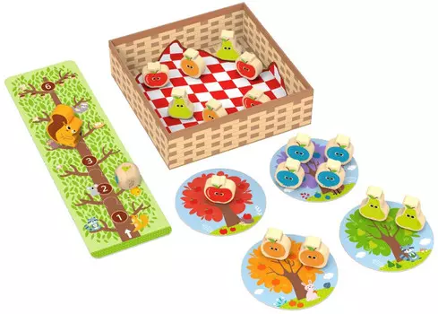 Деревянная игрушка Tooky Toy Развивающая игра Яблочки
