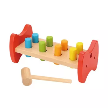 Деревянная игрушка Tooky Toy стучалка-забивалка TKB504A