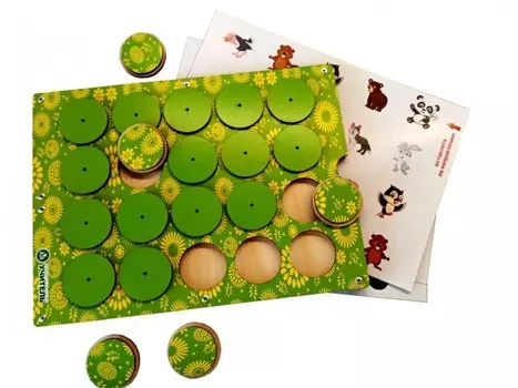 Деревянная игрушка Учитель Карточная игра-мемори Где чья пара?