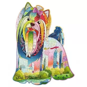 Деревянная игрушка Wood Trick Пазл Нью-Йоркшир с кристаллами Сваровски (286 элементов)