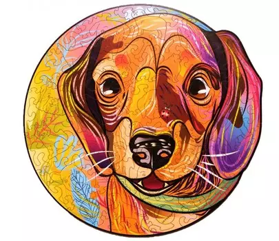 Деревянная игрушка Wood Trick Пазл Щенок Чарли (Такса)