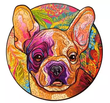 Деревянная игрушка Wood Trick Пазл Щенок Рокки (Бульдог)