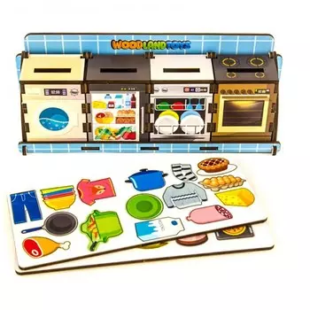Деревянная игрушка Woodlandtoys Набор игровой Комодик Бытовая техника