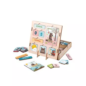 Деревянная игрушка Жирафики Календарь 962513