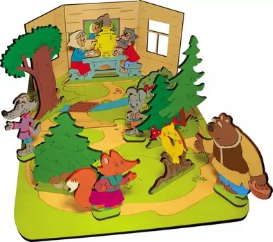 Деревянная игрушка Знаток Конструктор Создай свою сказку Колобок