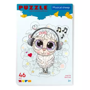 Деревянная игрушка Zufa Пазл из дерева Музыкальная Овечка
