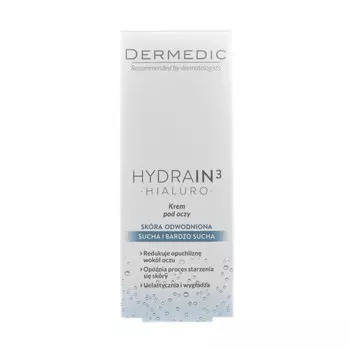 Dermedic Гидрейн 3 Гиалуро Крем для кожи вокруг глаз 15 мл