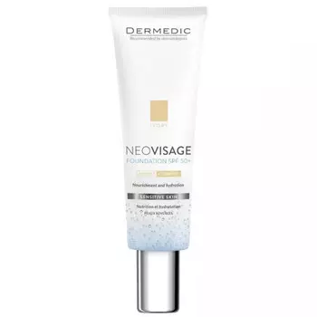 Dermedic Неовизаж Тонирующий крем-флюид SPF 50+ для чувствительной кожи Слоновая кость 30 мл