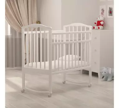 Детская кроватка Агат Золушка-1 (колесо-качалка)