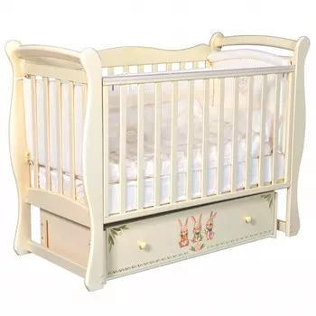 Детская кроватка ByTwinz Camellia Зайки