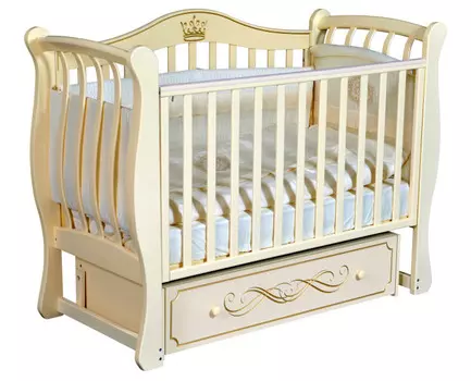 Детская кроватка ByTwinz Emma 2 автостенка (универсальный маятник)