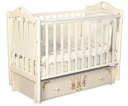 Детская кроватка ByTwinz Estelle Зайки