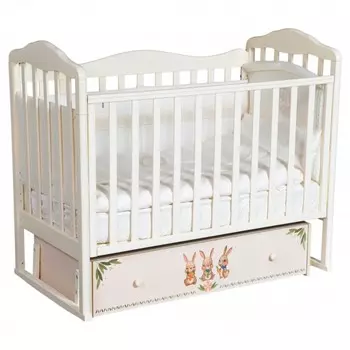 Детская кроватка ByTwinz Milania Зайки