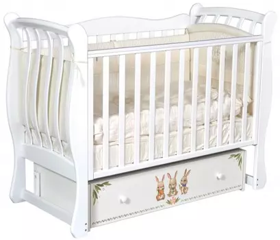 Детская кроватка ByTwinz Tiffany Зайки
