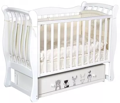 Детская кроватка ByTwinz Tiffany Зверополис