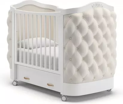 Детская кроватка Гандылян Тиффани декор пуговицы (колесо)