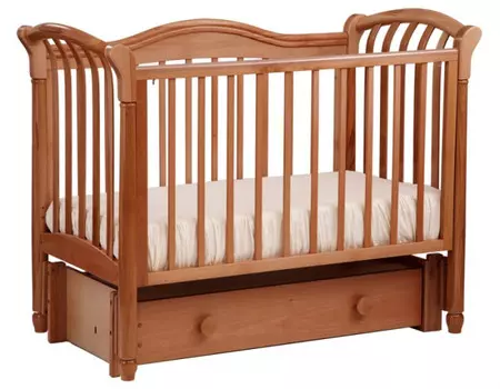 Детская кроватка Кубаньлесстрой БИ 10.3 Азалия маятник продольный