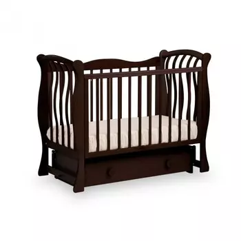 Детская кроватка Кубаньлесстрой Ландыш БИ 07.2 с декором №006 (маятник поперечный)