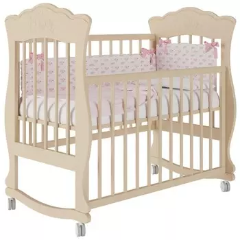 Детская кроватка Можгинский лесокомбинат Елена базовая без ящика Милано