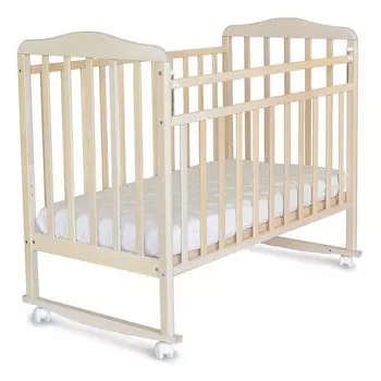 Детская кроватка Pituso Bianca (колесо-качалка)