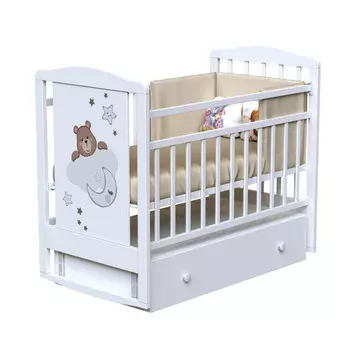 Детская кроватка ВДК Birba маятник с ящиком