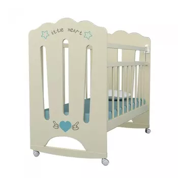 Детская кроватка ВДК Little Heart колесо-качалка