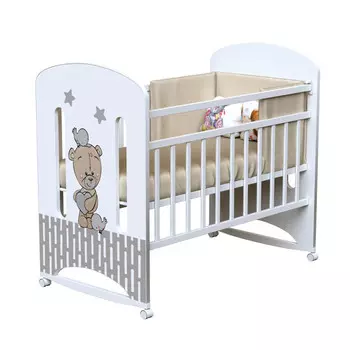 Детская кроватка ВДК Love me колесо-качалка