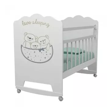 Детская кроватка ВДК Love Sleeping колесо-качалка