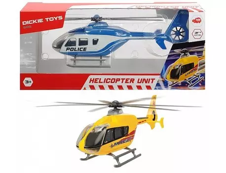 Dickie Вертолет EC 135 die-cast с крутящимися лопастями 21 см