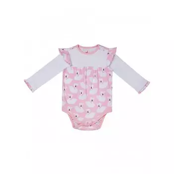 Diva Kids Боди для девочки Лебеди DK-059