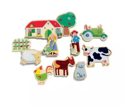 Djeco Детская магнитная игра Ферма 24 детали